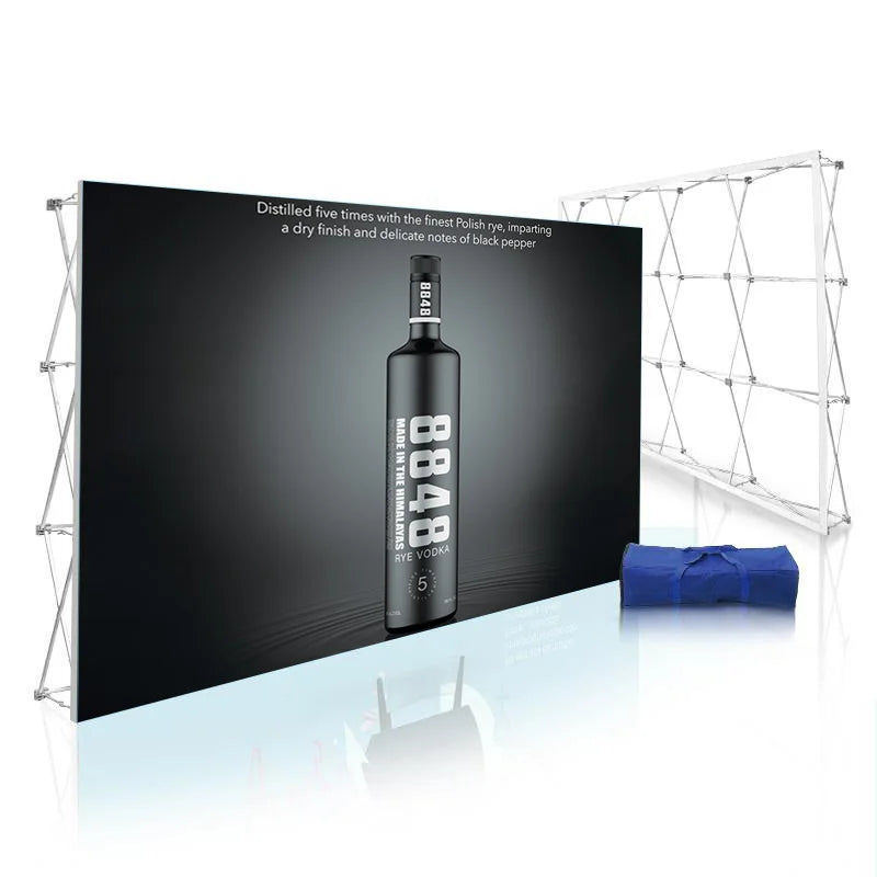 Custom Heavy Duty Backdrop Stands Backdrop Wall Mount Party Pop up Banner Trade Show Backdrop Display