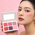 Customize Logo Unique Blusher Vegan Face Blusher Single Blush Palette Soft Texture Waterproof Smooth Cream Powder Blush