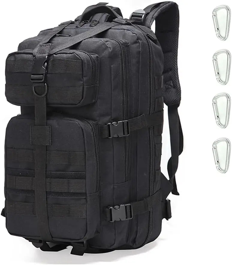 Unisex 30L Camouflage Pattern Tactical Backpack PVC Lining Anti-Theft Feature Internal Frame for Outdoor Camping Hiking Travel