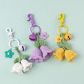 Popular Creative Multi Color Crochet Lily of the Valley Pendant Wholesale Woolen Knitted Plant Doll Daily Ornament Accessories