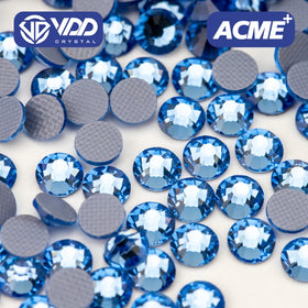 VDD 028 Lt.Sapphire ACME Top Quality Hot-Fix Glass Rhinestones Crystal Flatback Stones for Garment Decoration