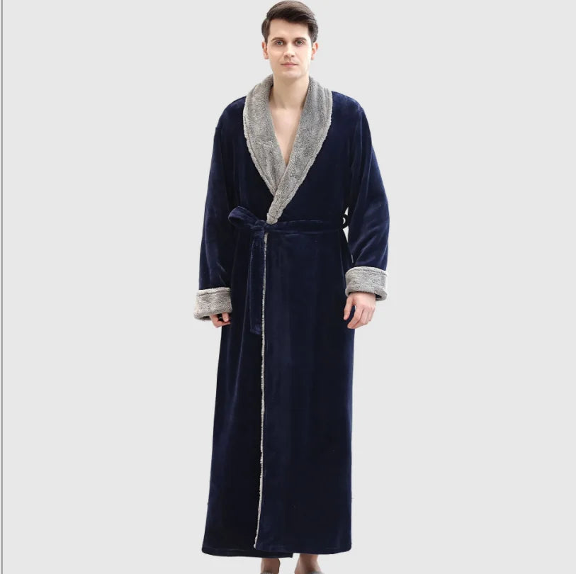 Top Selling Design Luxury Flannel Robe Bathrobe Warm Winter Female Bathrobe