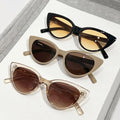 LBAshades 50333 New Cat Eye Shades Retro Classic Sunglasses Thin Leg Sunglasses Wholesale Lentes De Sol