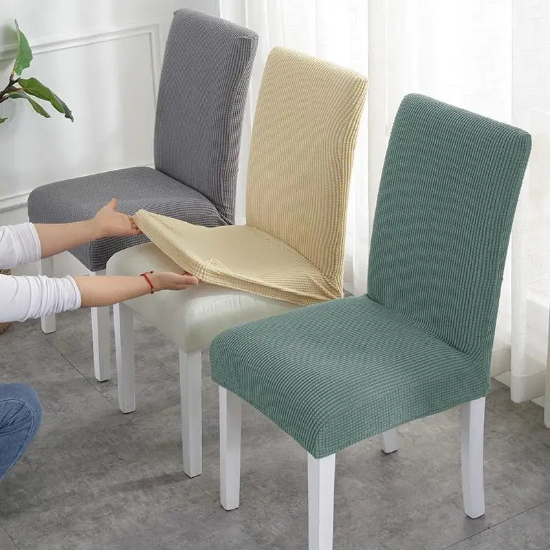 IDO Elastic Chair Cover Cushion Universal Seat Cover Stretch for Home Hotel Dining Table Chair Thicken Design for Living Room