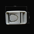 Wholesale 25mm White POM Plastic Nickel-Free Release Buckle Adjustable Buckle for Backpacks Belts Garments Shoes