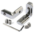 20s L Shape Silver Inner Corner Connector Joint Bracket with Screws for 2020 Aluminum Profile with Slot 6mm