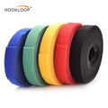 Heavy Duty Red Back to Back Cable Ties Double Sided Self Gripping Hook and Loop Cable Fastener Strap