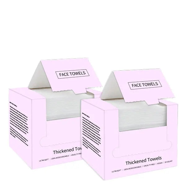 Oem 100% Organic Soft Cotton Hand and Facial Wash Cleaning Tissue Salon Spa Makeup Disposable Clean Face Towel
