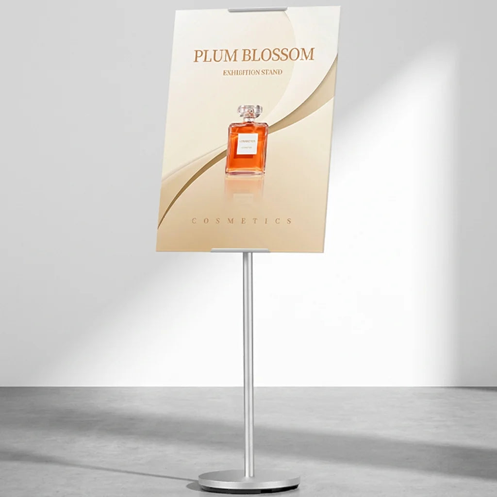 Boze Aluminum A1 A2 Floor Standing KT Board Poster Holder Snap Frame Sturdy Sign Stand Freestanding for Retail Exhibition Office