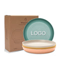 Lightweight & Unbreakable Reusable Dishes 10 Inch Microwave & Dishwasher Safe Plates Eco-Friendly Wheat Straw Plate