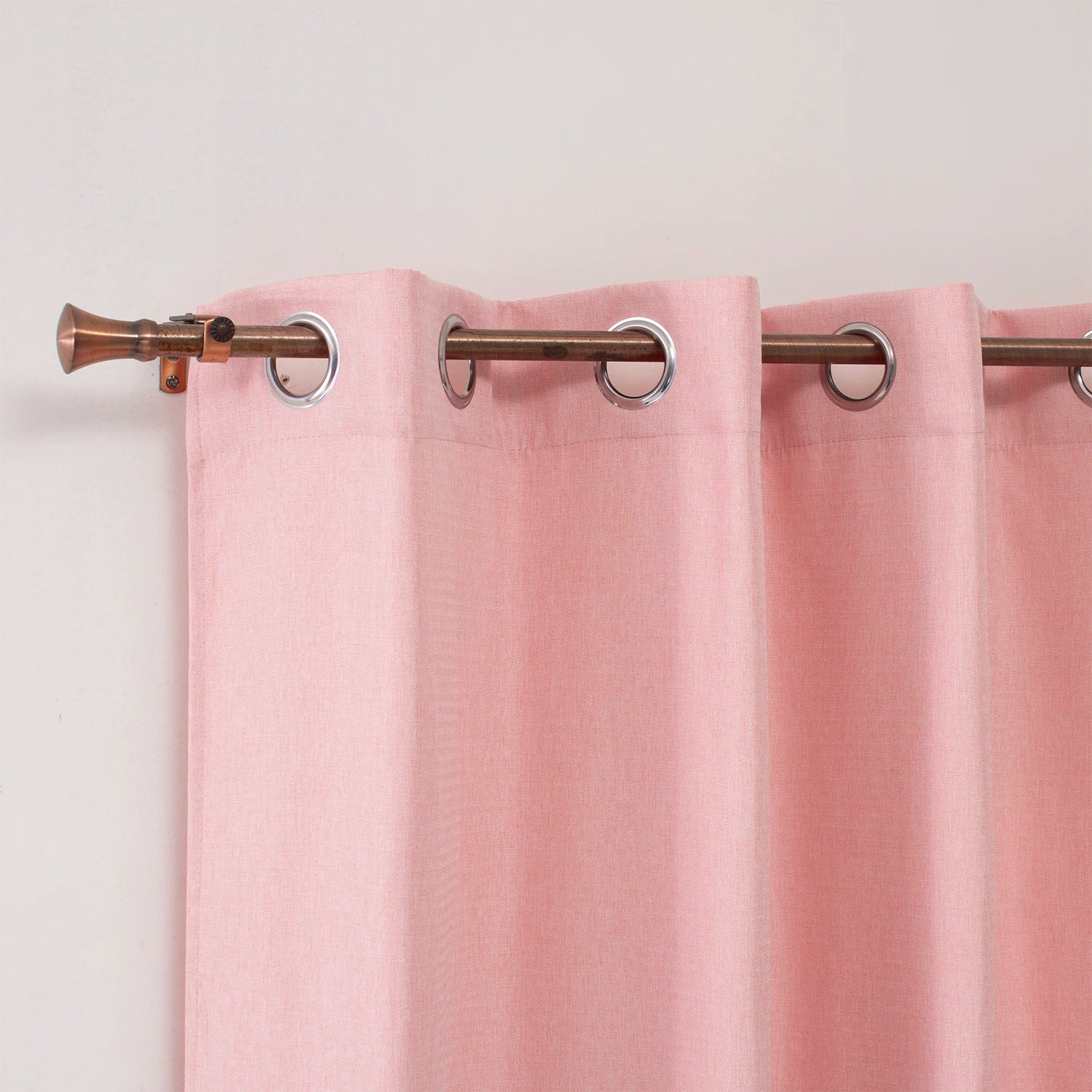 Modern Luxury Blackout Curtains Solid Eyelet Block Out Living Room Drapes for Bedroom Black Window Valances