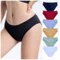 U395 Wholesales Custom Logo Mid Rise Combed Cotton Classic Ladies Briefs Cotton Women Underwear Panties