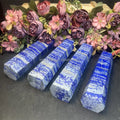 Big Size Lapis Lazuli Point Natural Healing Crystal Wand Lapis Lazuli Tower for Decor