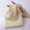 Custom Reusable Eco Friendly Grocery Bag Shopping Net Produce Organic Cotton Mesh Fruit Bag With Label