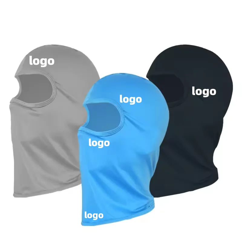 Designer Custom Men Women Silk Polyester Bicycle Cycling Sports Breathable Full Face Cover One Hole Ski Mask Balaclava