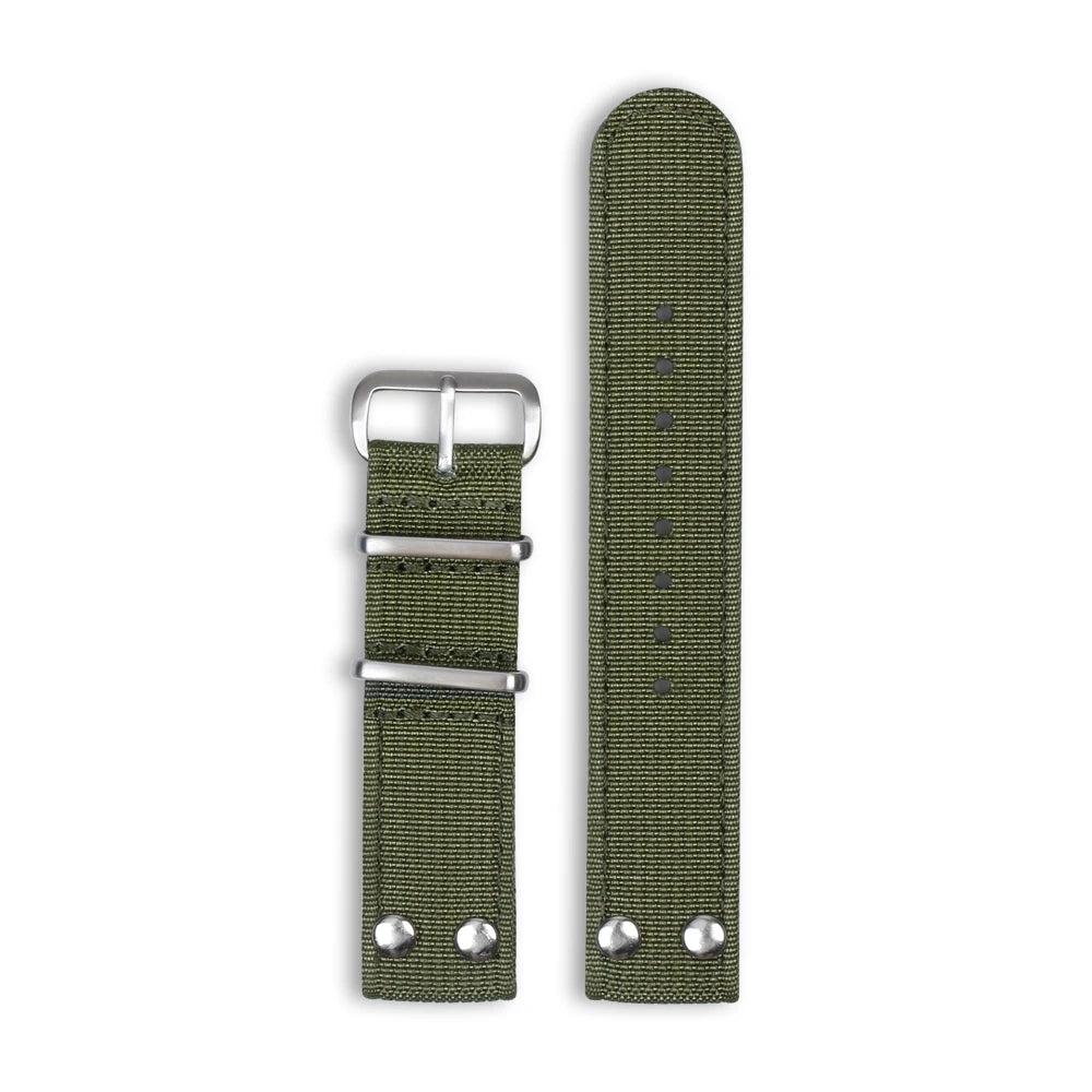 Factory Custom New Nylon Watch Bands High Density Ribbed Nylon Watch Strap 20mm 22mm