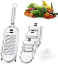 5 in 1 Multipurpose Shredder Cheese Grater Stainless Steel Vegetable Chopper Slicer Cutter with 4 Replaceable Blades