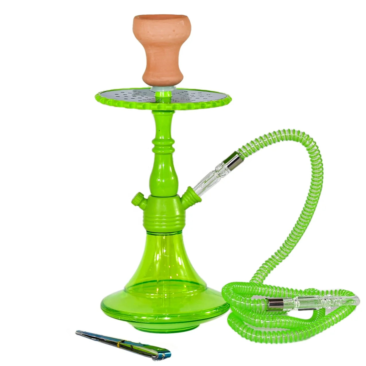 Wholesale Fashion Portable Small Acrylic Hookah Shisha Cheap Plastic Hookah Cup with Mirror Technique Mix Color