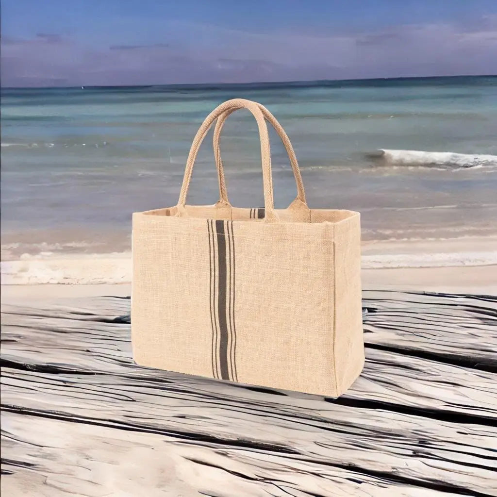 Jute Tote Bag for Women Wholesale Custom Logo Jute Wedding Bag Burlap Jute Shopping Bag for Beach Birthday Gifts