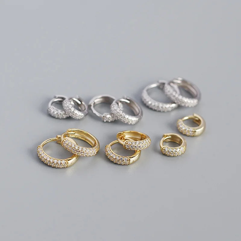 Small /medium/big Size Pave Setting Cubic Zircon Women Ear Cuff Earrings