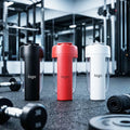 Advertising Gift U Shape 20 oz Red Clear Gym Fitness Plastic Tumbler Protein for Custom Logo BPA Free Leak-Proof