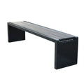 Outdoor Park Furniture Modern Classic Steel Backless Bench Seat Outside Street Metal Bench Seating Public Garden Patio Benches