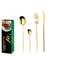 Flatware Set Wholesale Factory Stainless Steel Spoon Fork Gold Matt Silver Cutlery Set