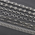Fine Jewelry Body Chain Stainless Steel Handmade Link Chain for DIY Necklace Bracelet Clothing Accessories Chains