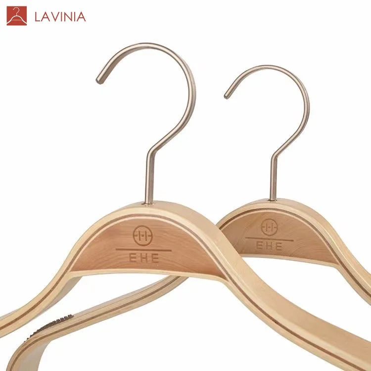 Lavinia Men Wide Shoulder Suit Coat Hotel Clothing Store Anti-slip Wood Hangers for Hotels Boutique Clothes Hangers