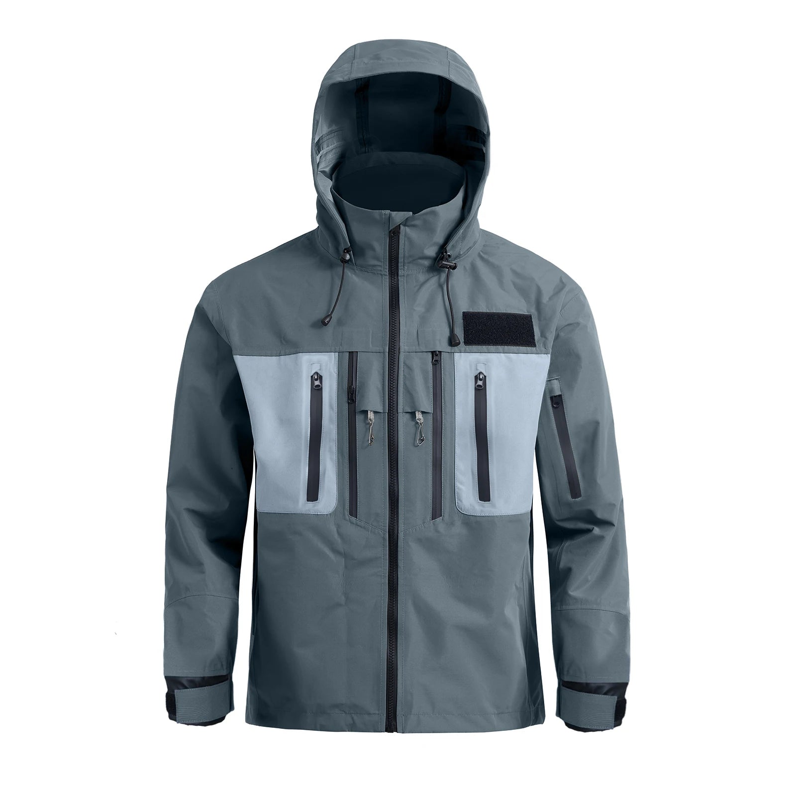 High Quality OEM Green Tactical Fishing Jackets for Men Light Windproof Waterproof Long Sleeves Recycled Outdoor Hunting Jacket