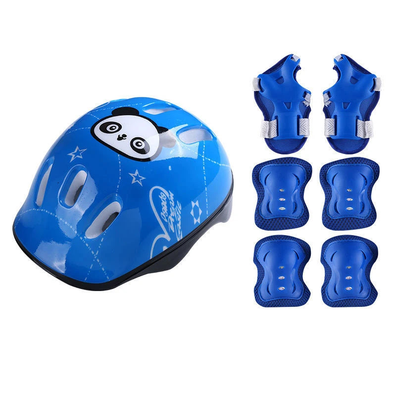 Full Set Adult Men & Women Bicycle Safety Helmet Protection Shin Knee Pads Guards EPS+PC Material