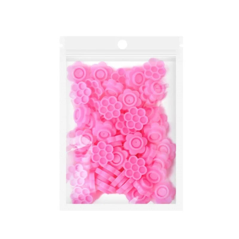 100 Pieces/bag Eyelash Glue Water Cup Delay Flower Glue Cup Grafting Aids One Cup Seven Use