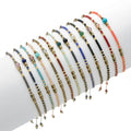 Japanese Seed Beads Miyuki Gemstone Handmade Macrame Adjustable Bracelet Cute Women Design Small Size Bracelets