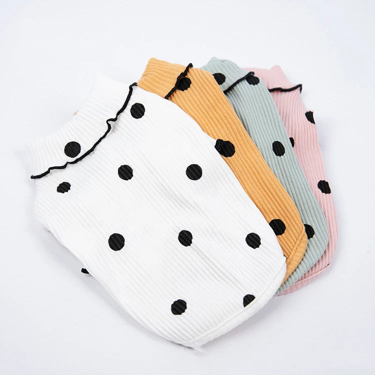 Cute Print Wholesale Custom logo Puppy Dog Summer Clothes for Small Dogs