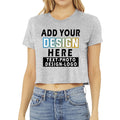 Custom Logo Text Crop Shirts Women Crop Top Shirt Short Personalized Boxy Cropped t Shirt Slim Wholesale Sport Crew Neck Gym