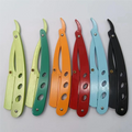 Popular Colorful Series Man Grooming Replaceable Blade Barber Razor Holder Stainless Steel Folding Razor Holder