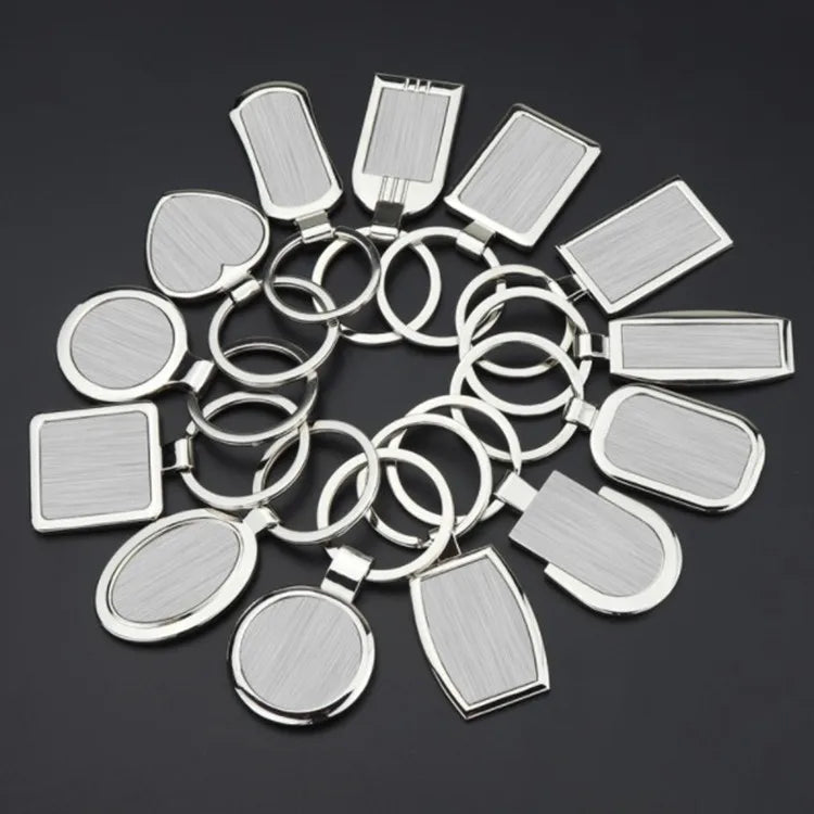 Wholesale Custom Blank Metal Keychain Laser Engraving logo Personalized Key Chain for Souvenir