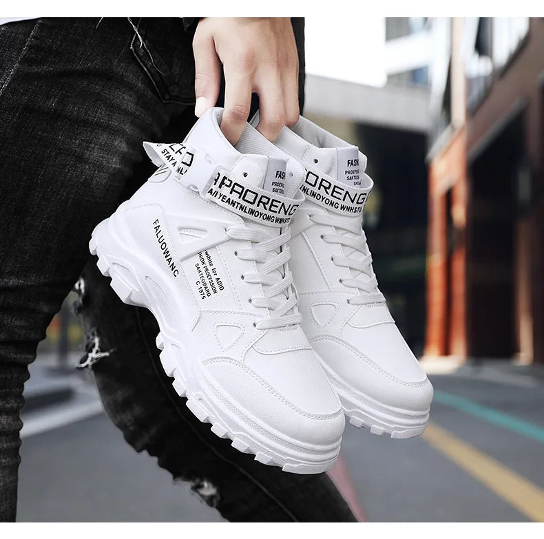 New Flying Woven Men's Shoes Daddy Shoes Blade Bottom Fashion Korean Version Breathable Sneakers