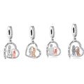 Fit Original Pan Charms Bracelet 925 Sterling Silver Mother Daughter Hand in Hand Love Forever Bead for Women Jewelry Making