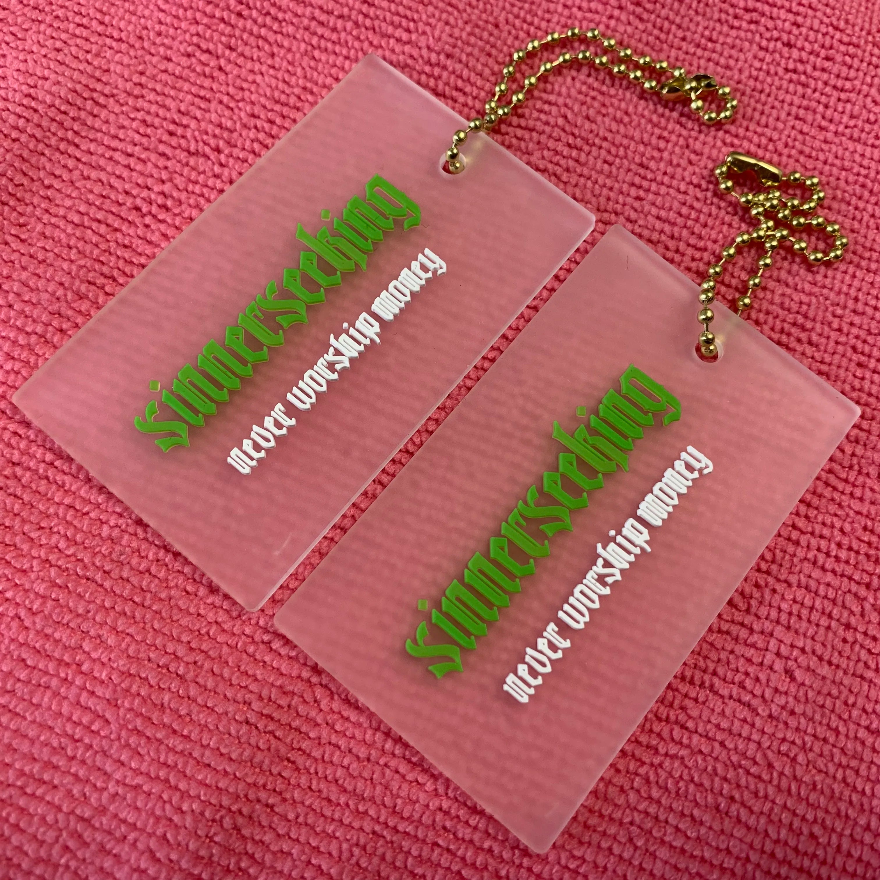 UV Proof Clean Transparent Silicone Rubber hang Tagluxury Brand Garment clear PVC Plastic Swing Tag With Gold Chain