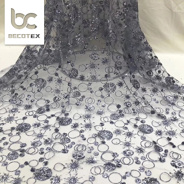 2026 Hot Sale Design Tulle Mesh Fabric with Glitter for Dress