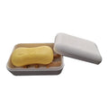 Modern Luxury Sustainable Natural Bamboo bar Soap Tray Custom White Soap Cleansing Dish Holder Travel  Box with Lid for Bath