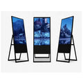 43-55 Inch Foldable Slim LCD Signage Display Custom Media Player Totem 6mm Pixel Pitch SDK Enabled for Shopping Mall Advertising