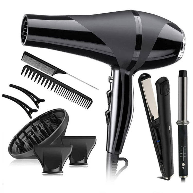 Professional Salon Matt Black Hair Dryer with Removable Hair Blower 2200W