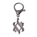 Antique Silver Bags Fitting Hollow Design Metal Keychains Custom Private logo hang Tags Label for Tote Bags
