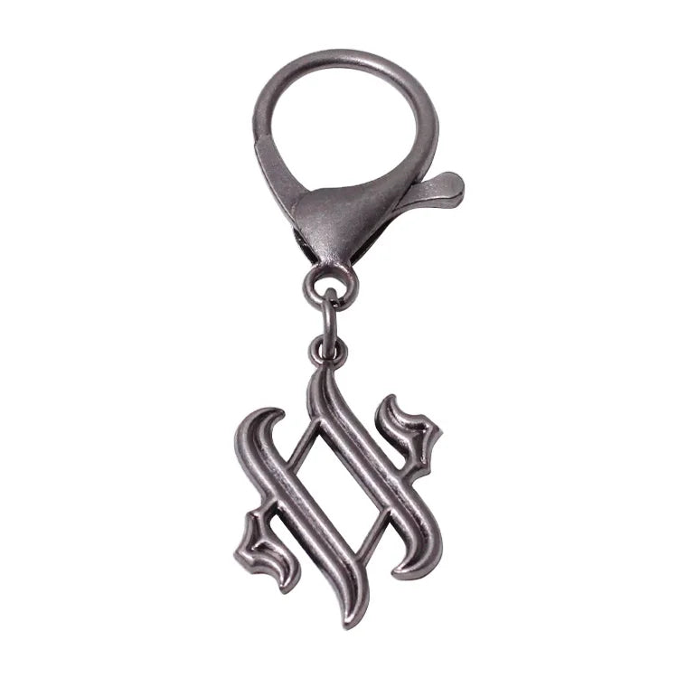 Antique Silver Bags Fitting Hollow Design Metal Keychains Custom Private logo hang Tags Label for Tote Bags