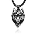 SS8-514P Hight Quality Steel Soldier Fashion Vintage Women Men Wolf Stainless Steel Pendant Chain Necklace Jewelry