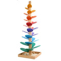 Factory Wooden Rainbow Music Tree Rolling Marble Ball Run Track Rock Game Magical Sound Tree Kids Intelligence Educational Toys