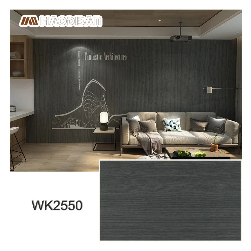 Foshan Modern Carbon Crystal Wall Panel Wood Veneer Bamboo Charcoal Bamboo Wood Fiber Wall Board Fireproof for Hotel Wholesale