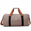 2026 Custom Trendy pink Brand Nylon Women Tote Weekend Outdoor Sports Yoga Duffel Gym Bag for Girls